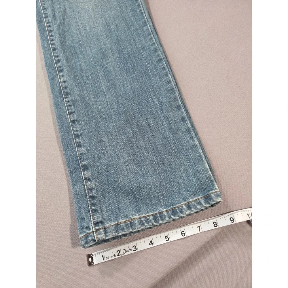 Eddie Bauer Jeans Womens 12 Tall Blue Denim Outdoor Durable Trails Pants